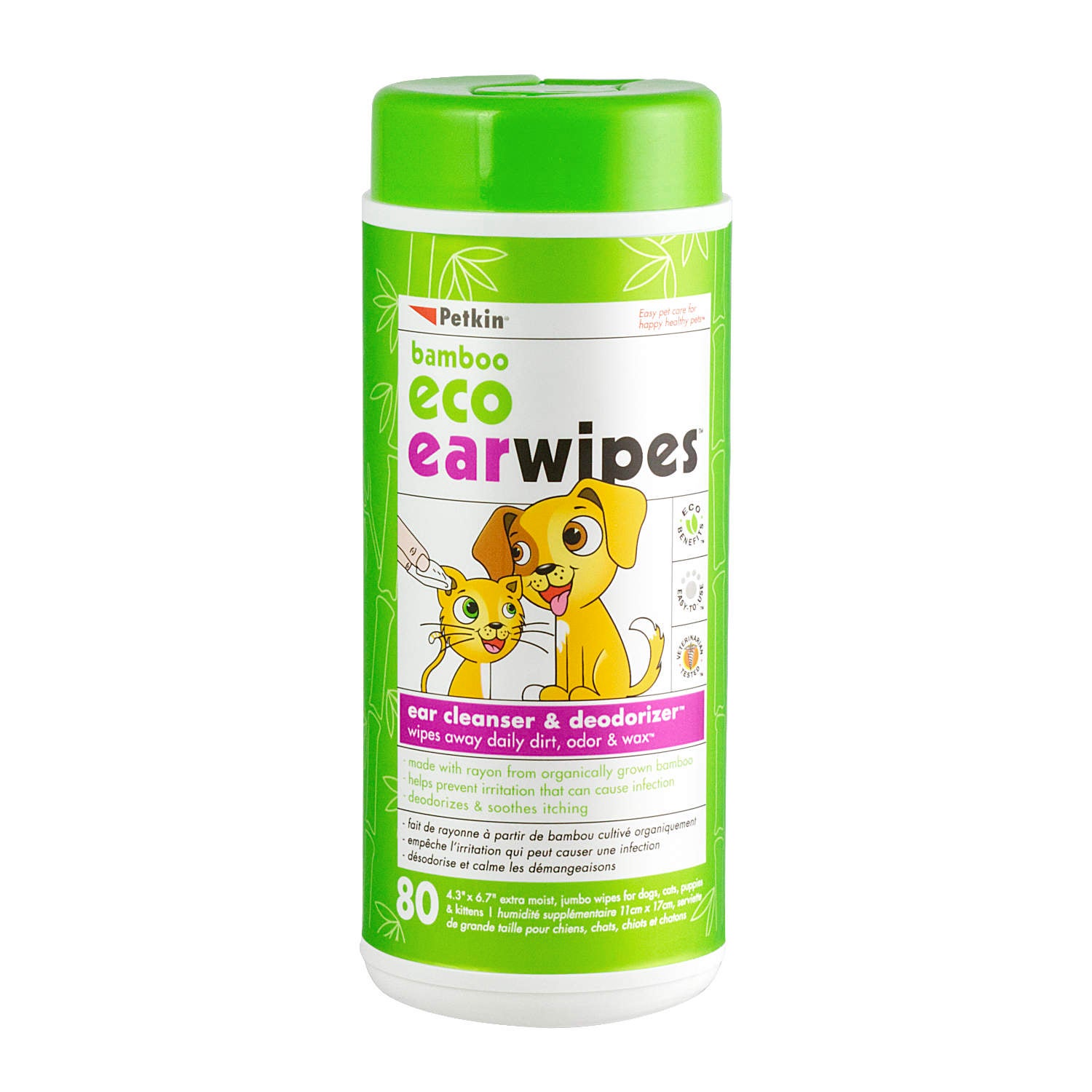 Petkin bamboo eco pet wipes online
