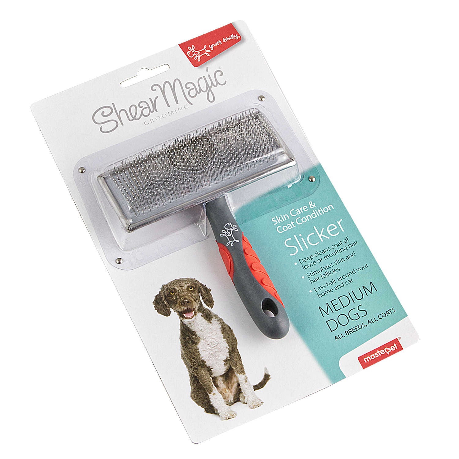 Shear Magic Slicker Brush Medium Muddy Dogs Pet Supplies